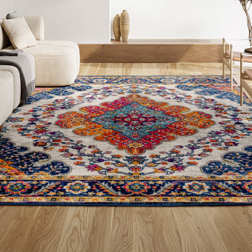 Bohemian Flair Boho Vintage Medallion Area Rug